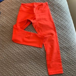Lululemon Orange/Red Crop leggings